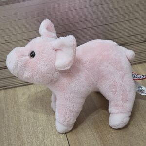 Douglas Cuddle Toys Betina Pink Pig Plush Curly Tail Piglet Stuffed Animal